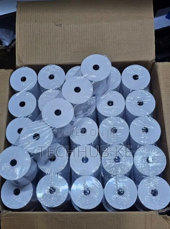 Thermal Cash Receipt Paper Roll 80x80mm / 65GSM 50 Rolls/Box