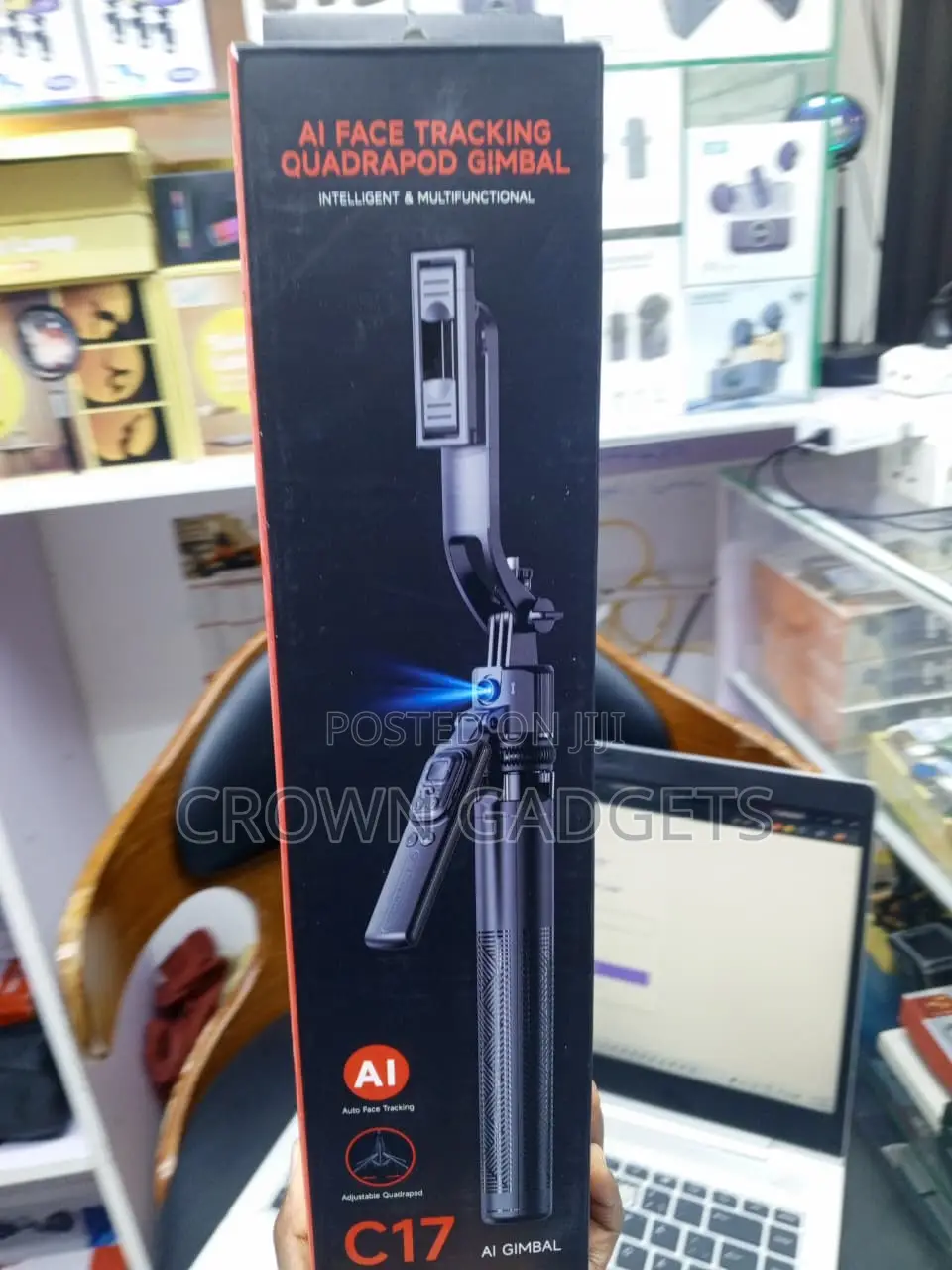 C17 AI Selfie Gimbal Tripod for Content Creators