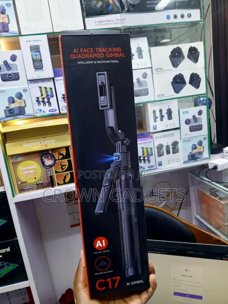 C17 AI Selfie Gimbal Tripod for Content Creators