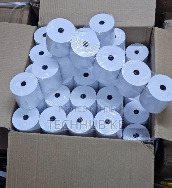 50pcs Full Box of 80mm by 80mm by 13mm Thermal Paper Rolls