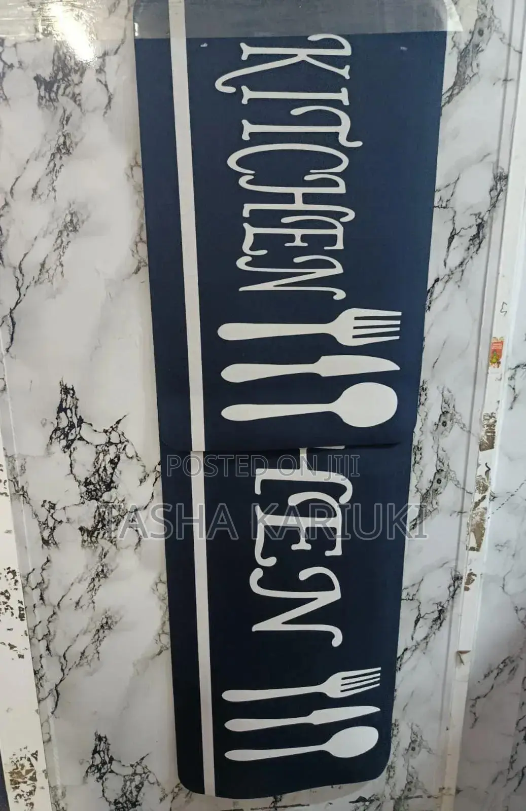 Rubber Bottom Kitchen Mat 2pcs