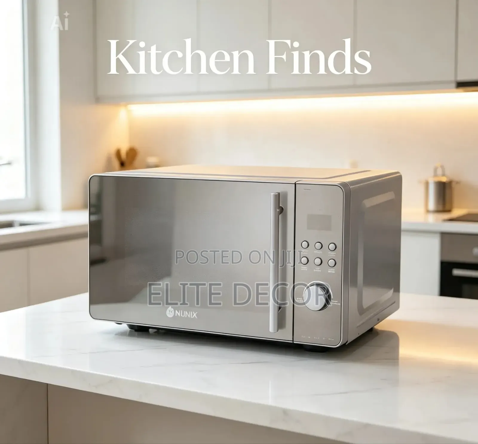 Nunix 20 Litres Digital Microwave Oven With Grill – Glass Door, LED.