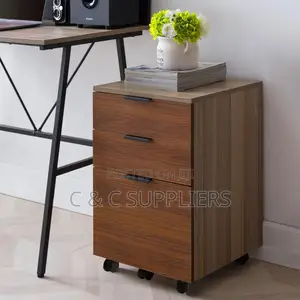 Mobile 3-Drawer Pedestal Desk Cabinet.