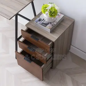 Mobile 3-Drawer Pedestal Desk Cabinet.
