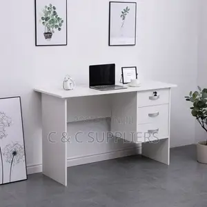 Office White Clerical Computer Desk-1.2m