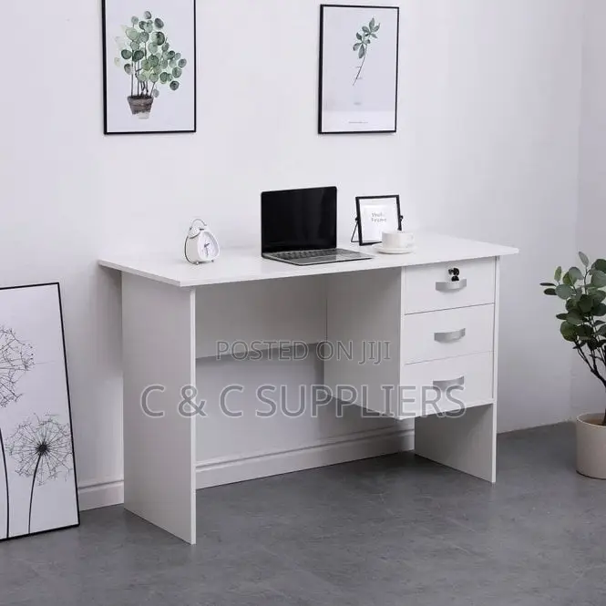 Office White Clerical Computer Desk-1.2m