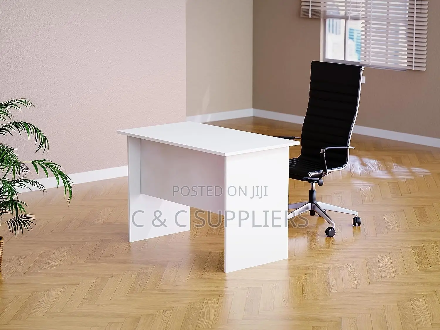 Office White Clerical Computer Desk-1.2m