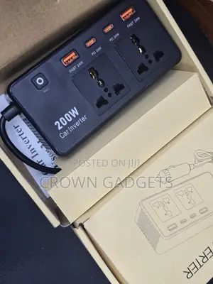 12V to 220V Car Power Inverter With PD USB-C AC Outlets