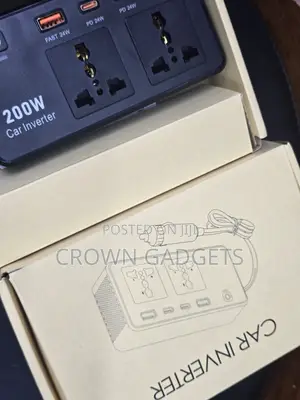 200W Car Charger Inverter With Dual AC USB Fast Charging