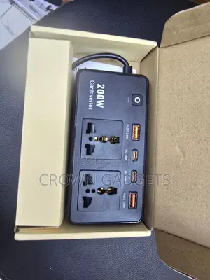 200W Car Charger Inverter With Dual AC USB Fast Charging