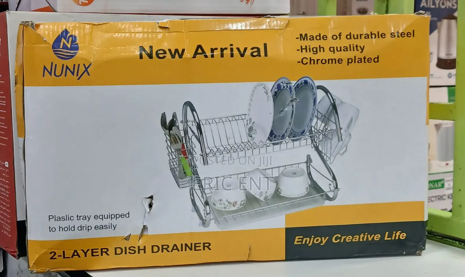 Nunix 2 Layer Dish Drainer Steel