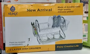 Nunix 2 Layer Dish Drainer Steel
