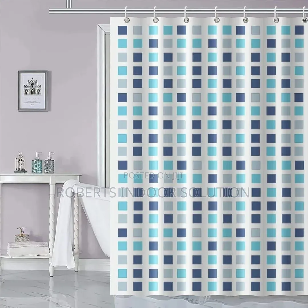 Privacy Shower Curtain With Hooks