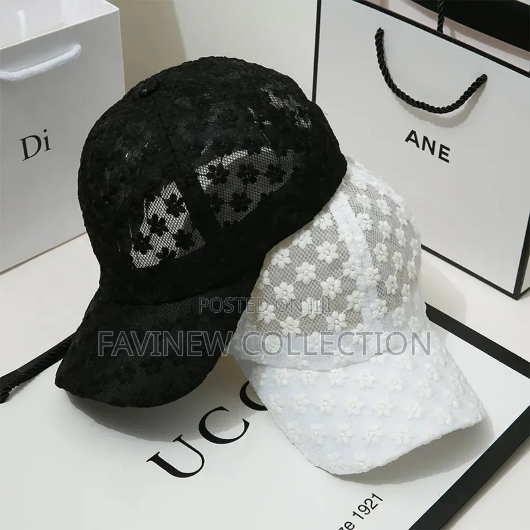 Lace Flower Thin Baseball Cap
