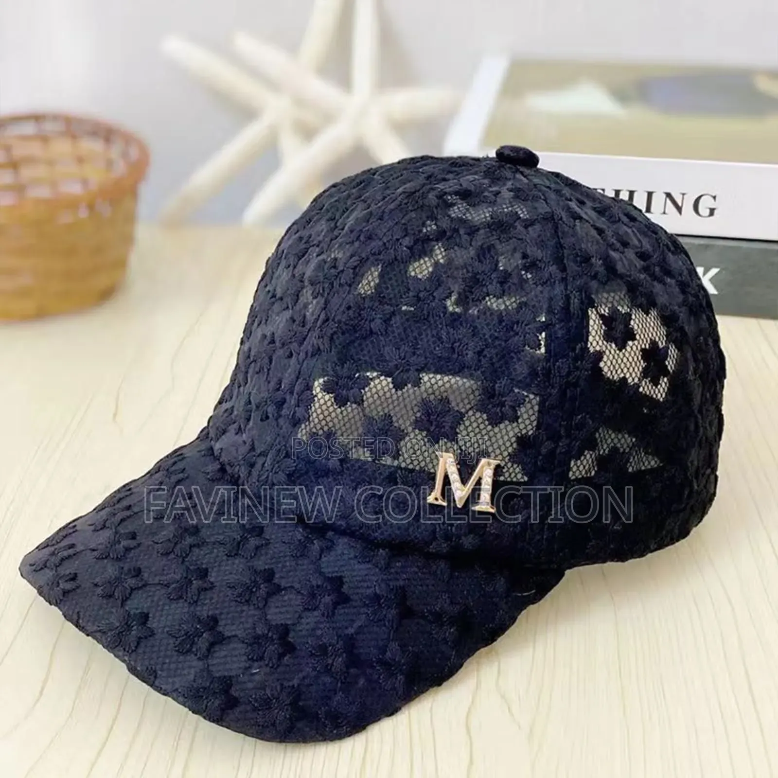 Lace Flower Thin Baseball Cap