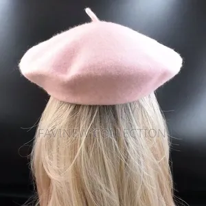 Pearl Beanie Hat Women's Autumn/Winter Wool Flannel Hat