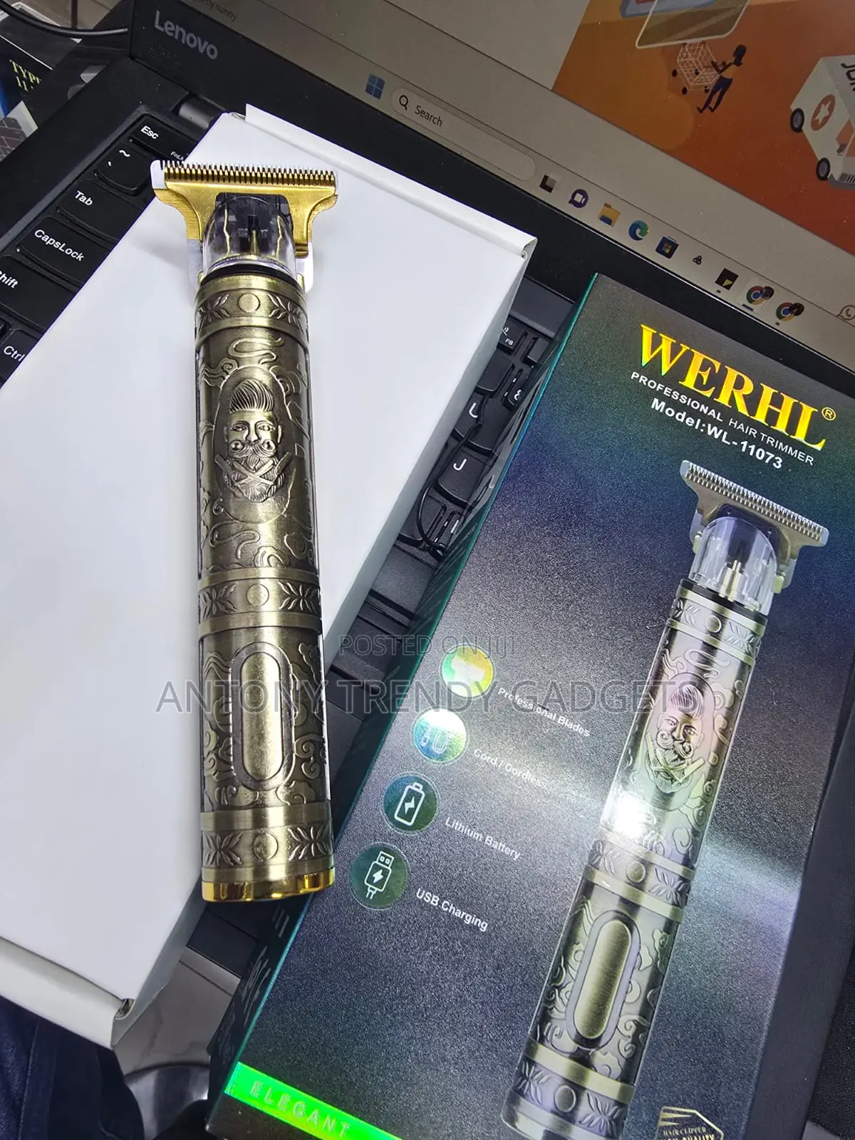 WERHL WL-11073 Professional Cordless Hair Beard Trimmer