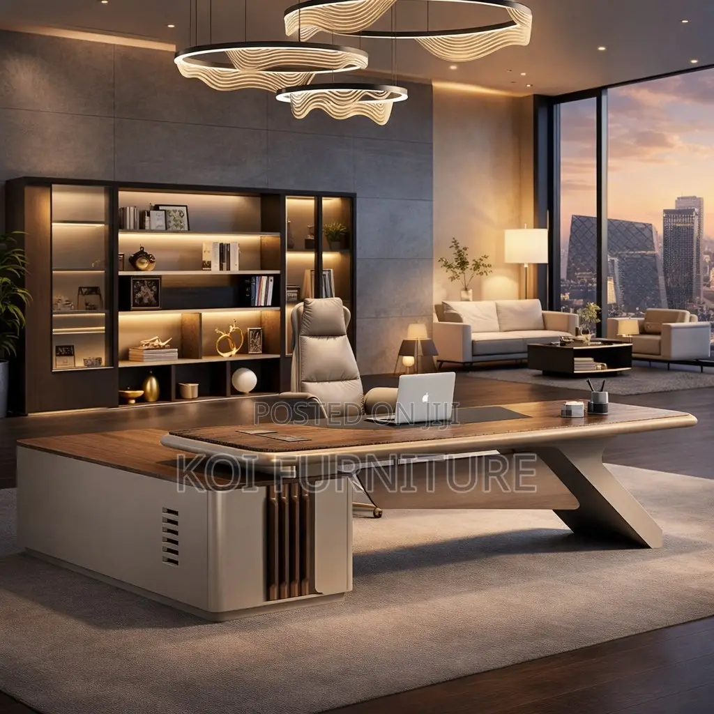 Office Desk : 2.4M Luxurious Modern Office Desk