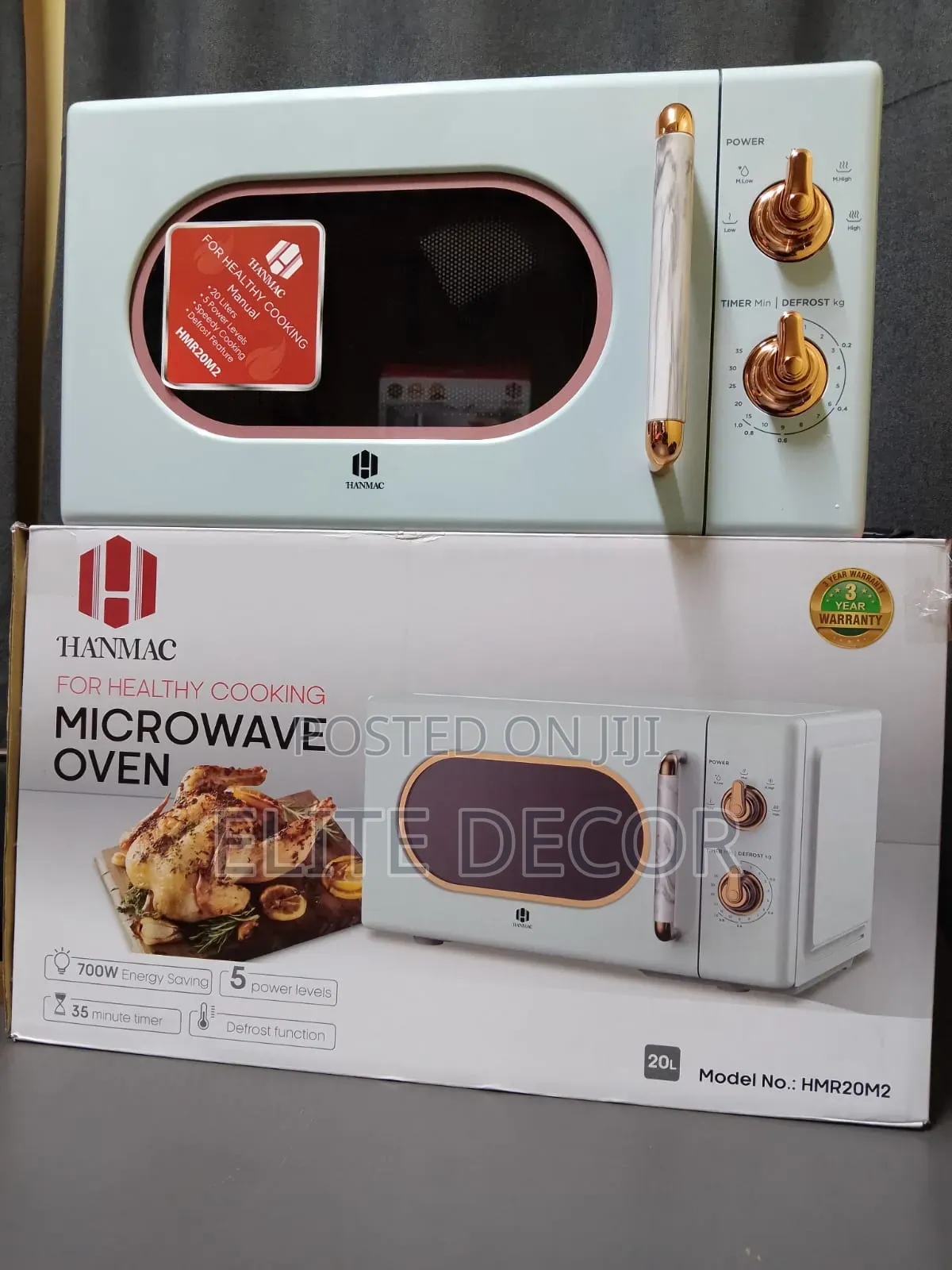 Hanmac 20L Manual Microwave – 3 Years Warranty