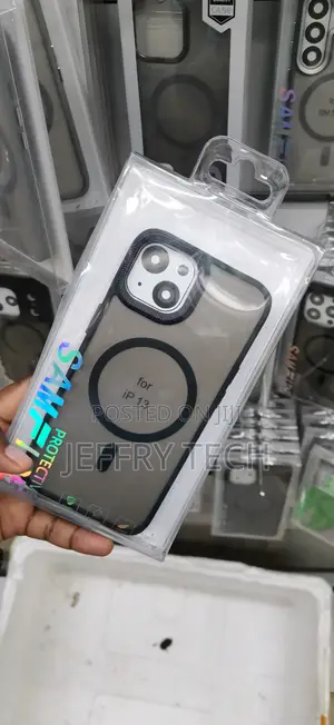 iPhone 13 Matte Back With a Bold Black Frame Cover
