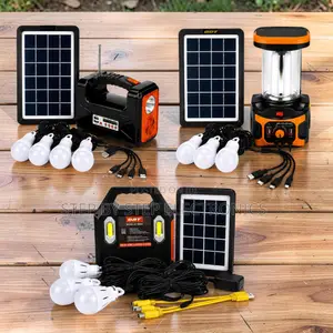 Low-Maintenance Portable Home Solar Lighting System Kits Led Bulbs