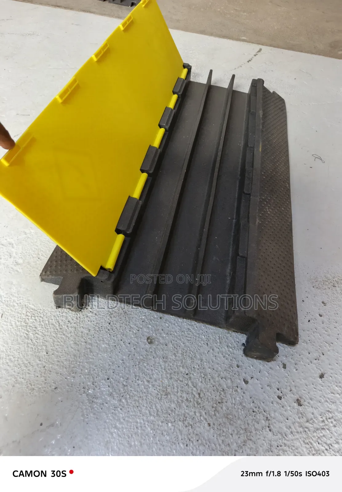 Rubber 3 Channel Cable Protector