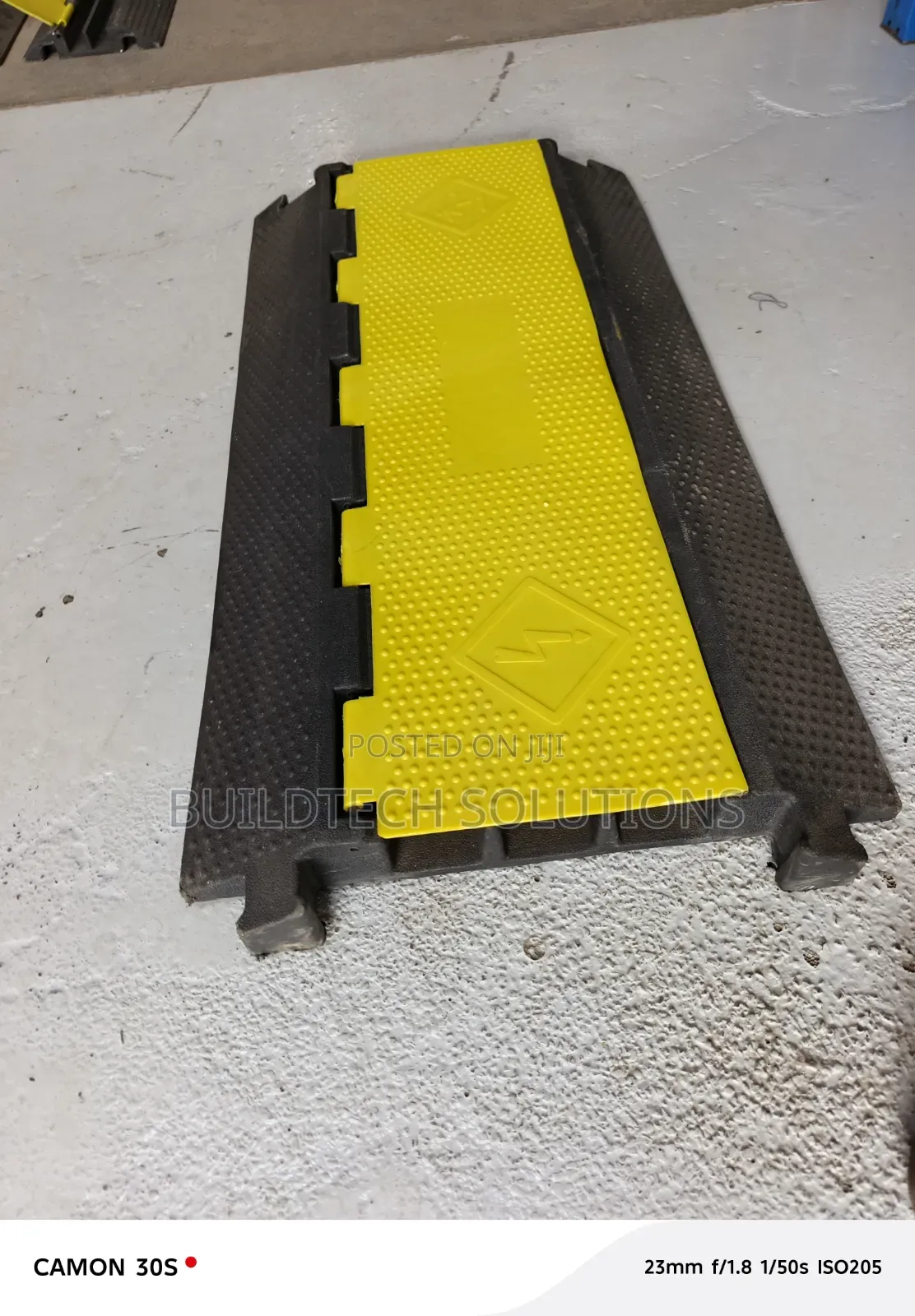 Rubber 3 Channel Cable Protector
