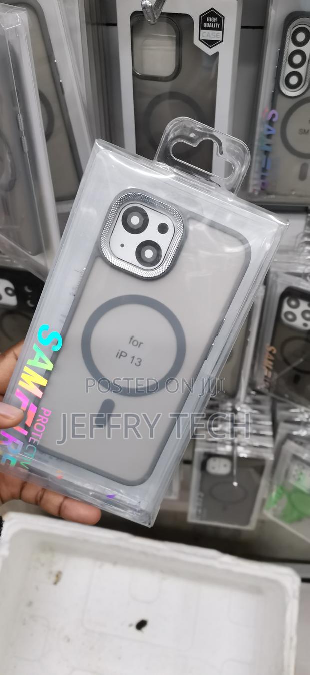 iPhone 13,grey Translucent Magnetic Phone Case - thumbnail 2