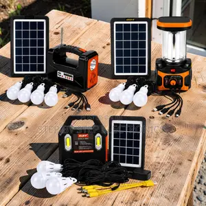 Cost-Effective Portable Home Solar Lighting System Kits With Led Bulbs