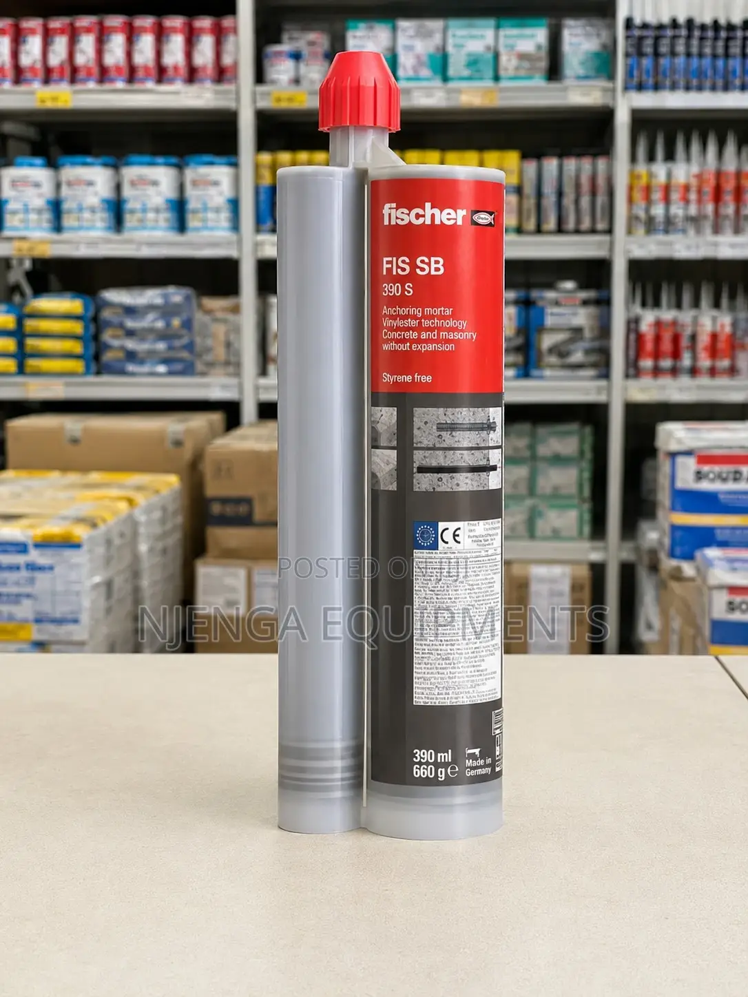 Fischer FIS EP 390 S Heavy-Duty Epoxy Mortar (390ml)