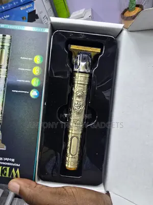 WERHL Gold T-Blade Hair Clipper USB Rechargeable Trimmer