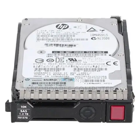 Hpe 1tb Sas 6gbps 7. RPM SFF Hard Drive