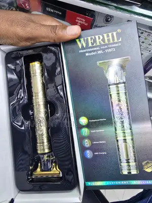 WERHL WL-11073 Vintage Gold Hair Trimmer USB Rechargeable