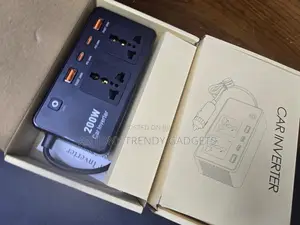 200W Vehicle Power Converter With Dual AC USB Fast Charge