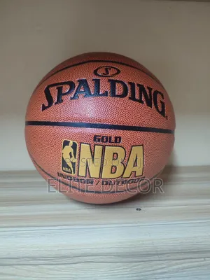 Spalding NBA Gold Indoor/Outdoor Basketball – Premium Grip Durable