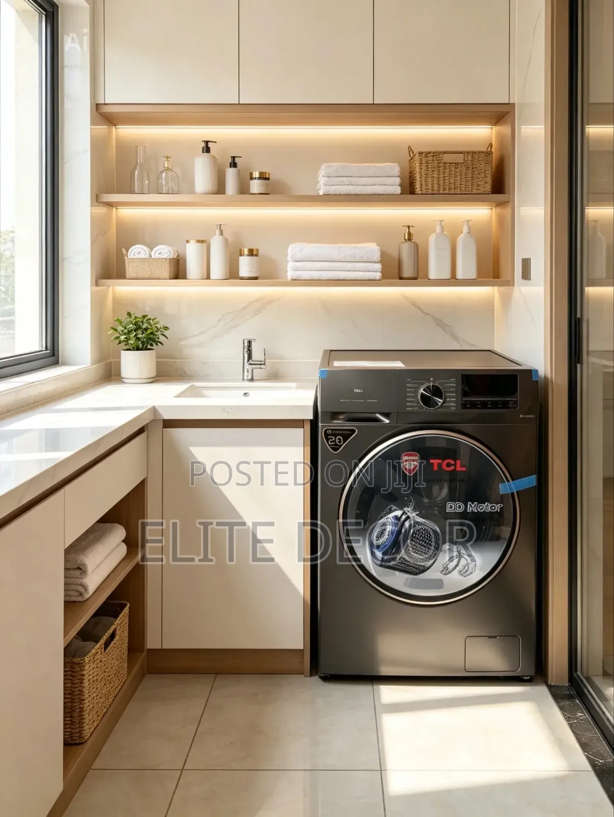 TCL 9Kg P1109FL Front Load Wash Spin Washing Machine