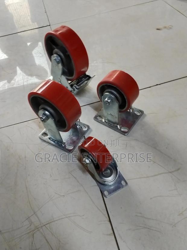 3" Rotating Metallic Caster Wheel - main view