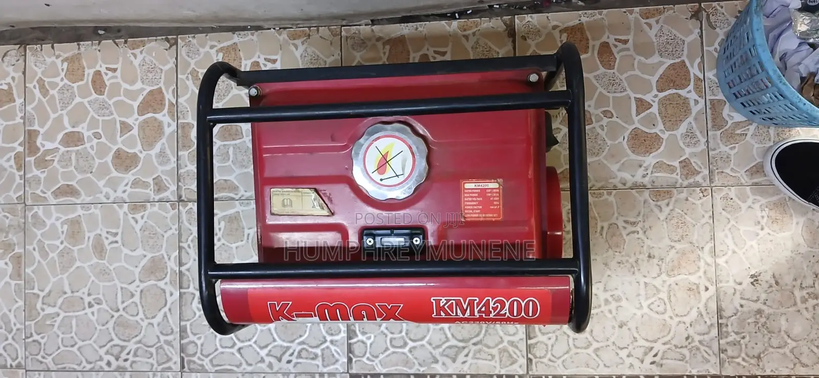 Used Kmax Km4200 Petrol Generator 1.2kw