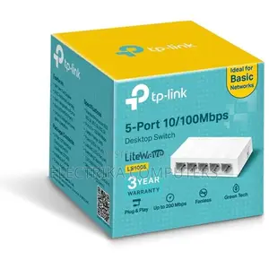 TP-Link LS1005 5-Port 10/100Mbps Desktop Network Switch