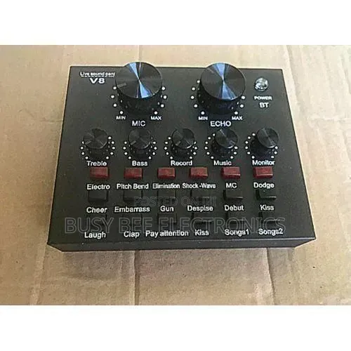 V8 Audio USB External Sound Card-Live Stream Audio Interface
