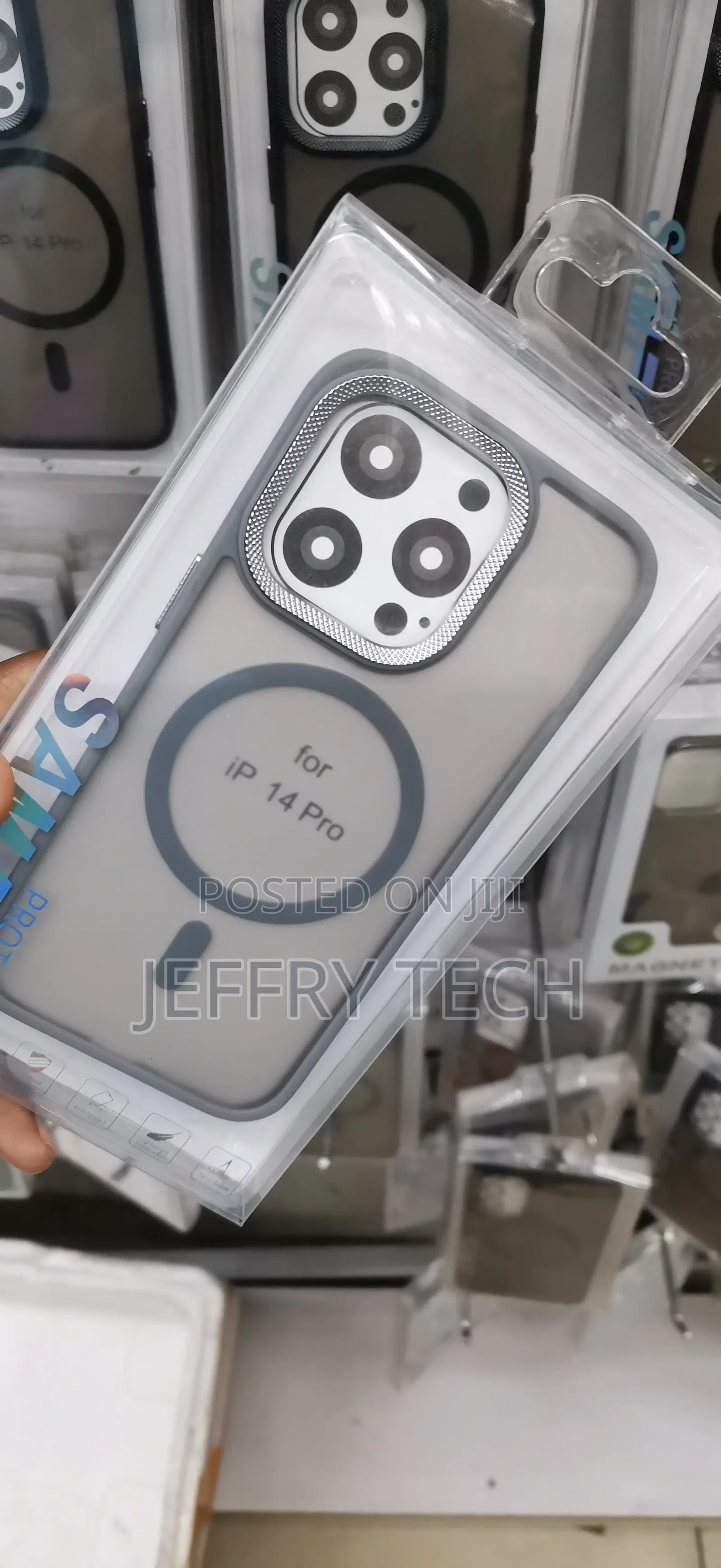 iPhone 14 Pro,smoke-Grey Matte Texture Casing
