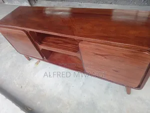 Modern Wooden Softwood Mahogany TV Stand.