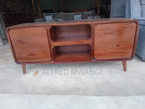 Modern Wooden Softwood Mahogany TV Stand.