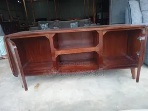 Modern Wooden Softwood Mahogany TV Stand.