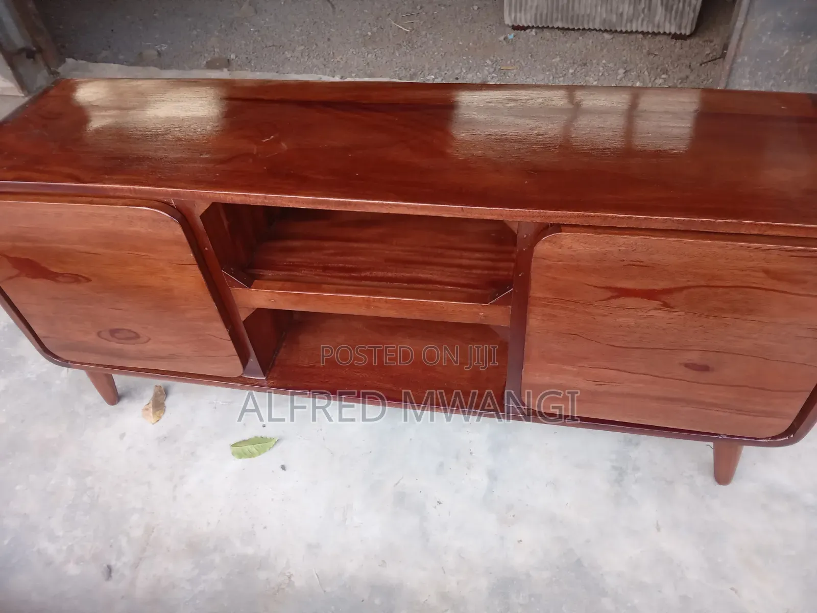 Modern Wooden Softwood Mahogany TV Stand.
