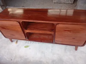 Modern Wooden Softwood Mahogany TV Stand.