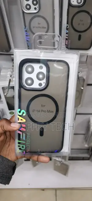 iPhone 14 Pro Max Black Border Bumper -Enhanced Protection Case