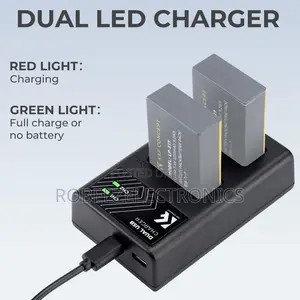 K F Concept LP-E17 Battery Charger, Micro USB and Type-C Charger