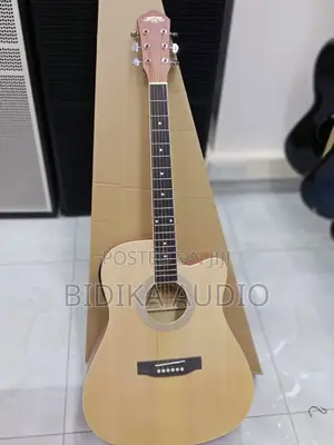 Acoustic-Electric Guitar With a Venetian Cutaway