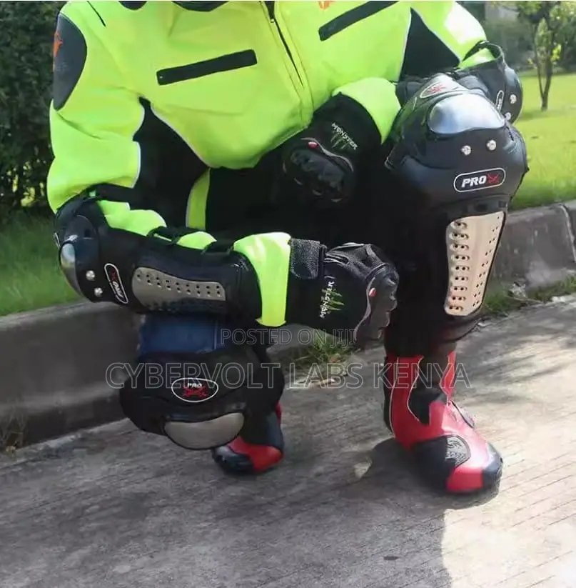 Motorcycle Knee Shin Guards Protective Pads Adjustable Riding Gear